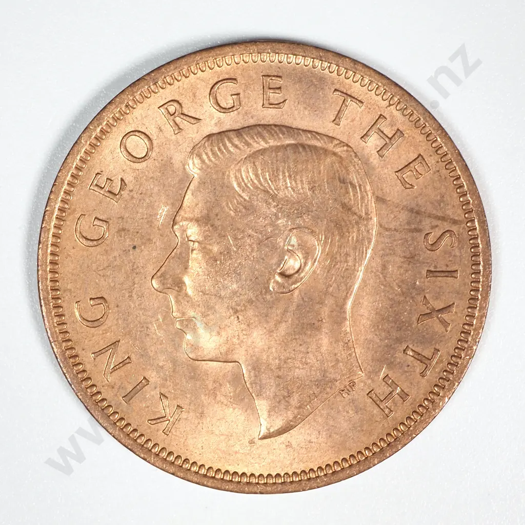 1950 New Zealand Penny AUNC Mint Lustre CV $25 Image 1++