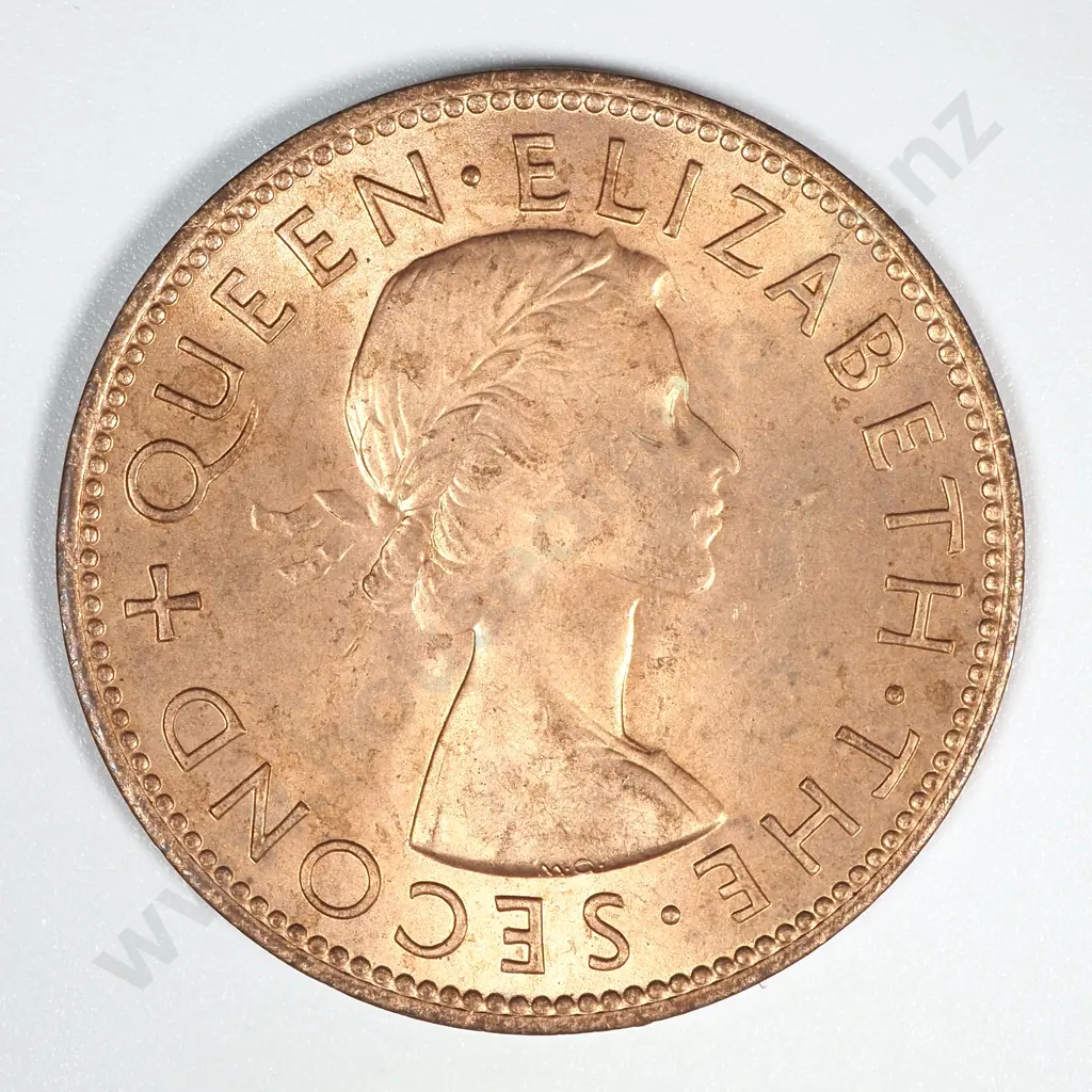 1953 New Zealand Penny BUNC Mint Lustre CV $40 Image 1++