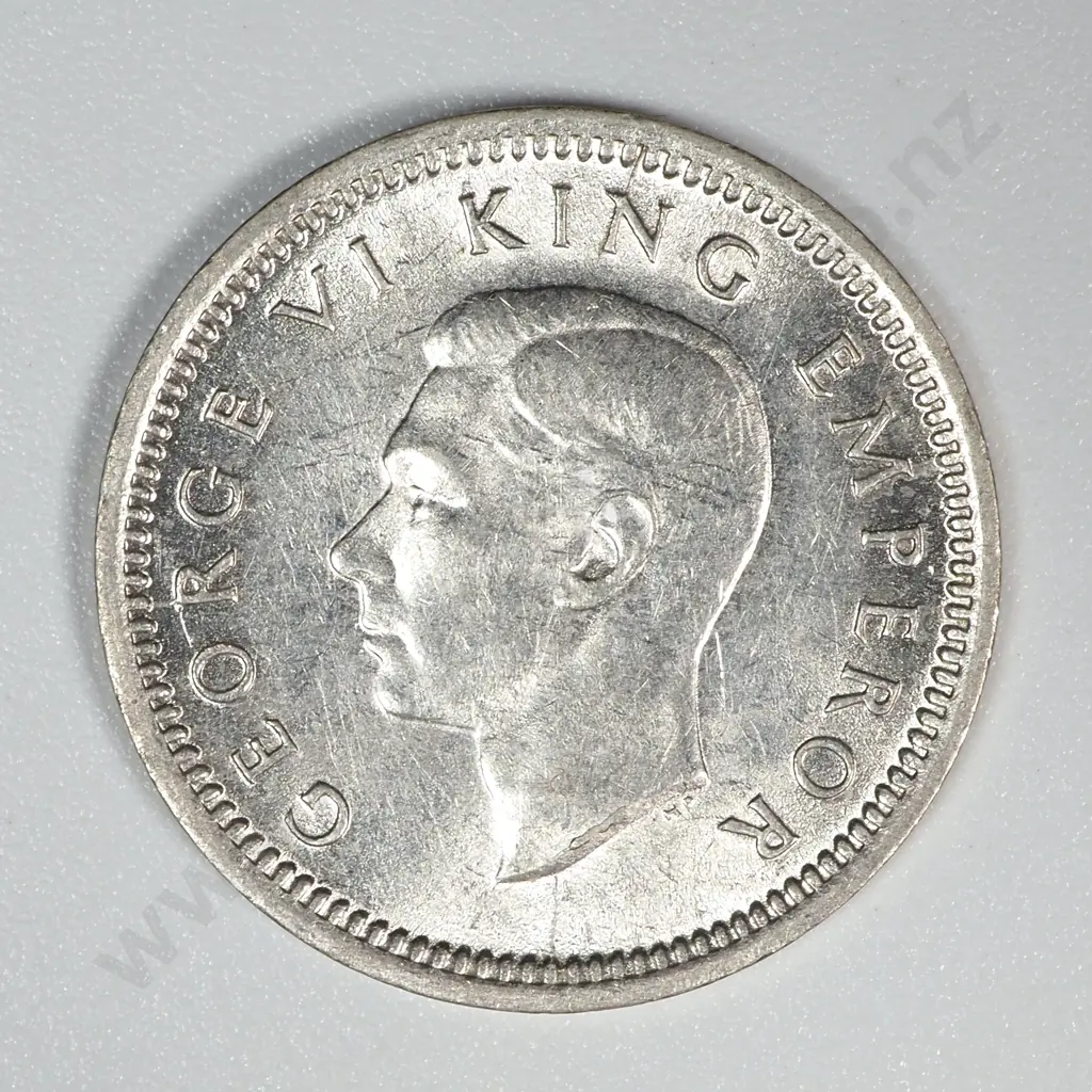 1942 New Zealand Threepence UNC CV $65 Image 1++