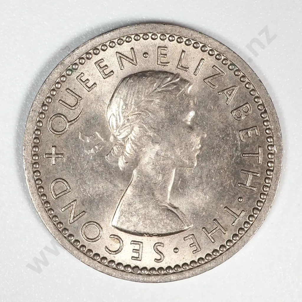 1954 New Zealand Threepence UNC CV $30 Image 1++