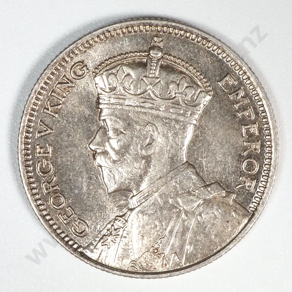 1934 New Zealand Sixpence UNC CV $250 Image 1++