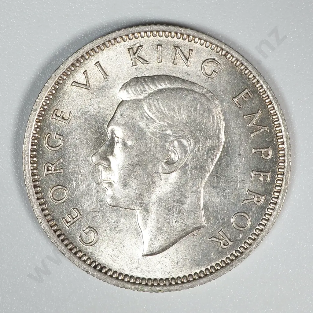 1944 New Zealand Sixpence AUNC CV $125 Image 1++