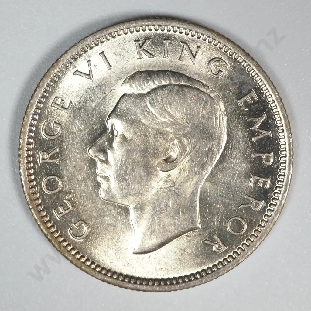 1945 New Zealand Sixpence UNC CV $175 Image 1++