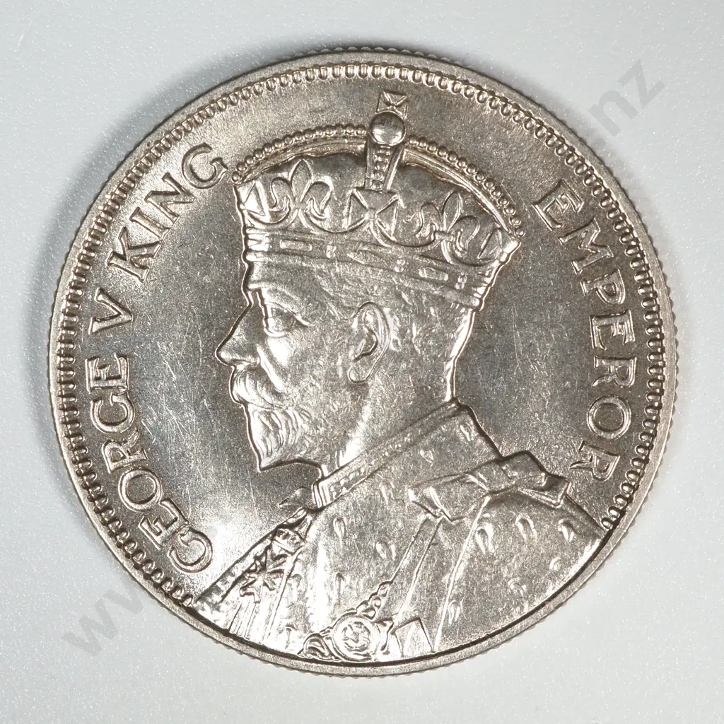 1933 New Zealand Shilling UNC CV $550 Image 1++