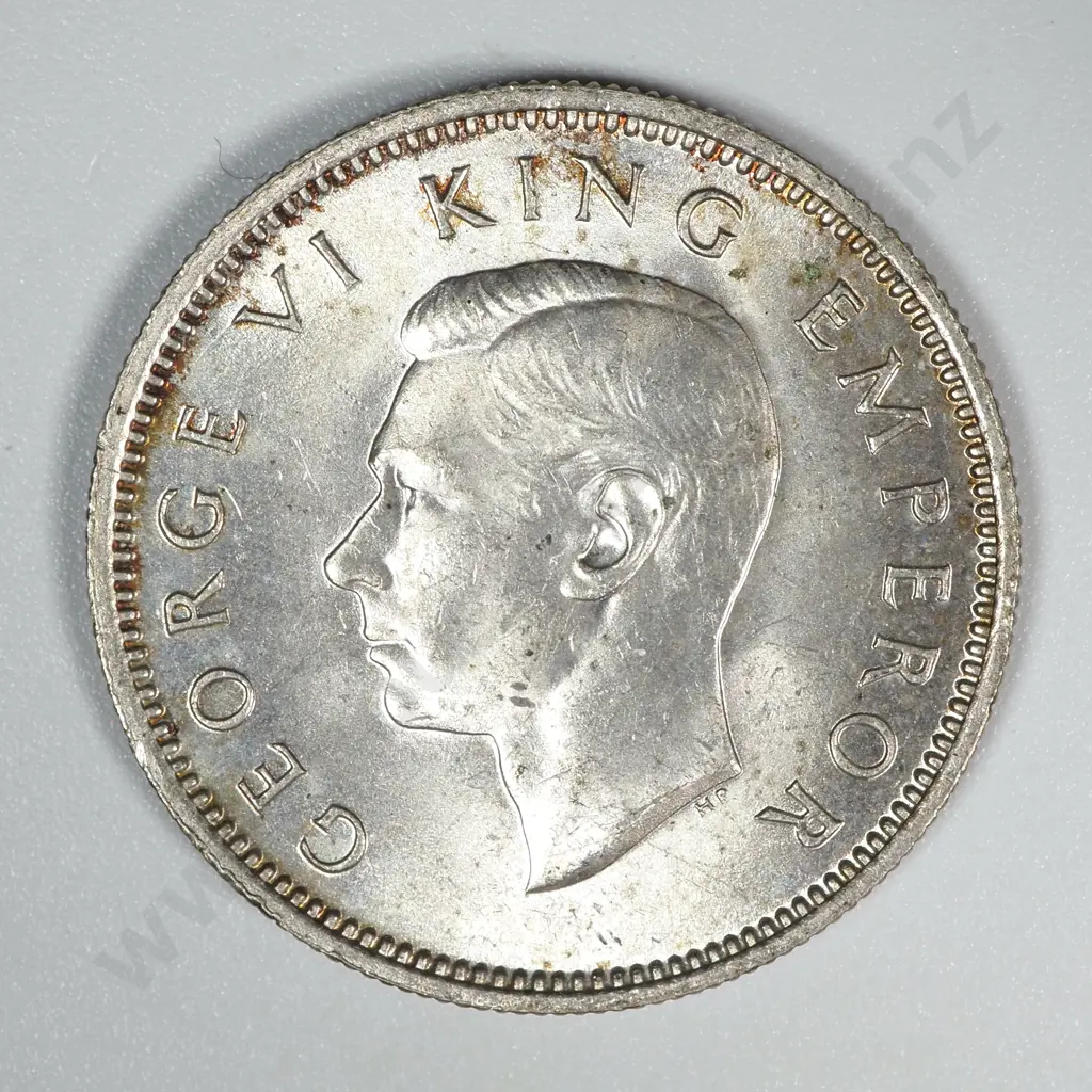 1937 New Zealand Shilling UNC CV $350 Image 1++