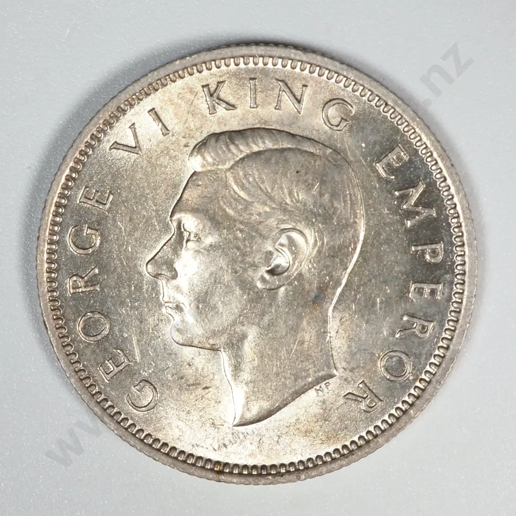 1941 New Zealand Shilling AUNC CV $500 Image 1++
