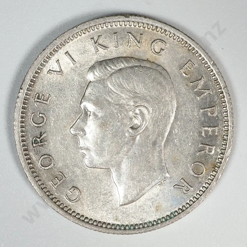 1944 New Zealand Shilling EF CV $70 Image 1++