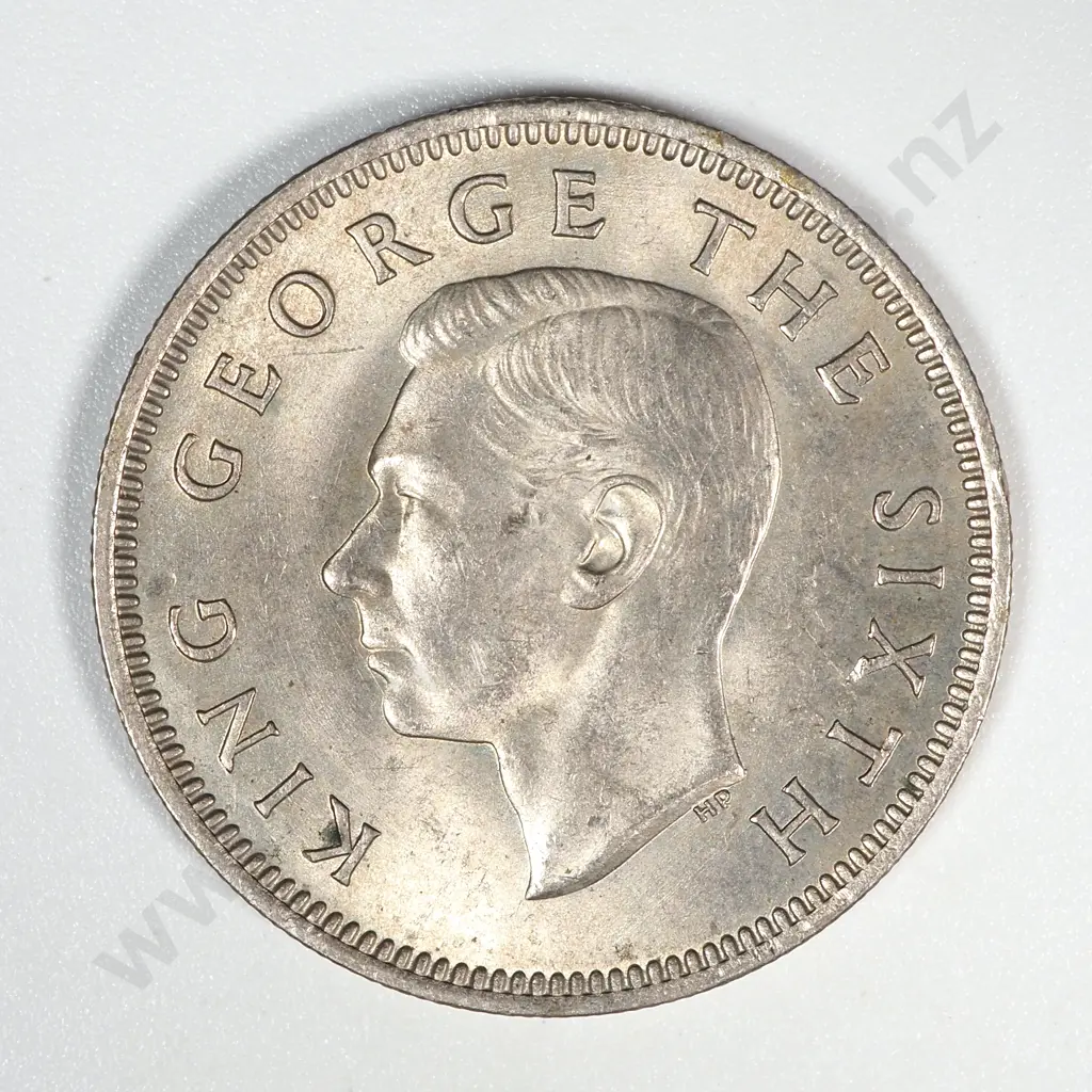 1948 New Zealand Shilling AUNC CV $150 Image 1++