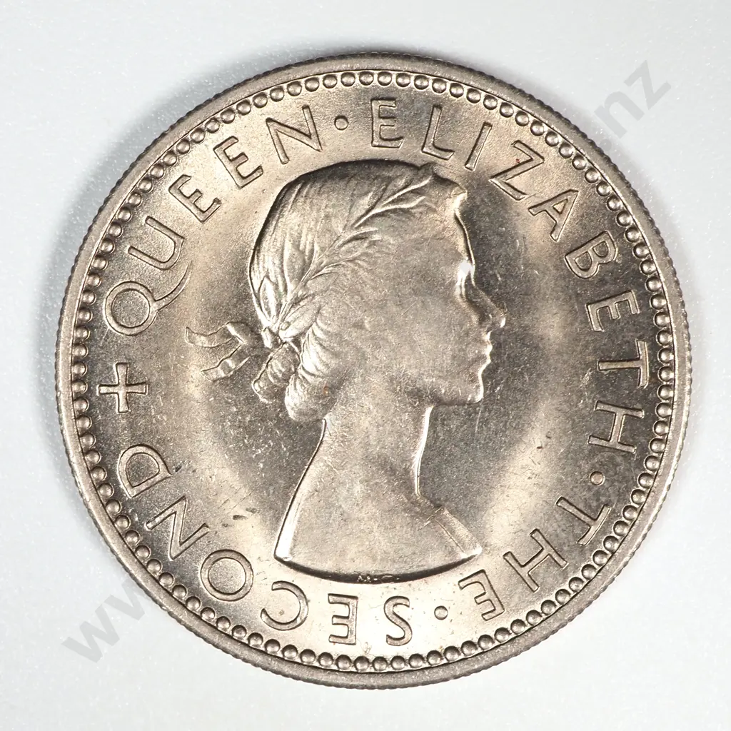 1953 New Zealand Shilling UNC CV $80 Image 1++