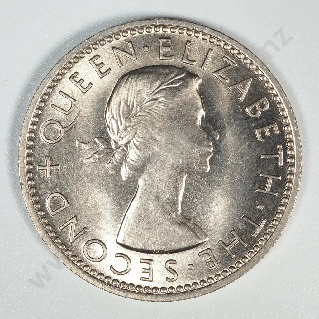 1955 New Zealand Shilling BUNC CV $600 Image 1++