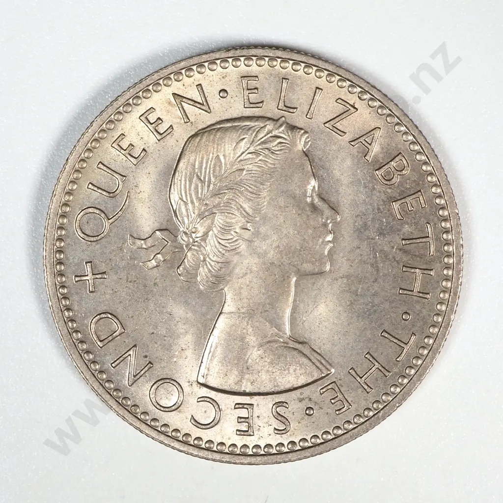 1959 New Zealand Shilling AUNC CV $40 Image 1++