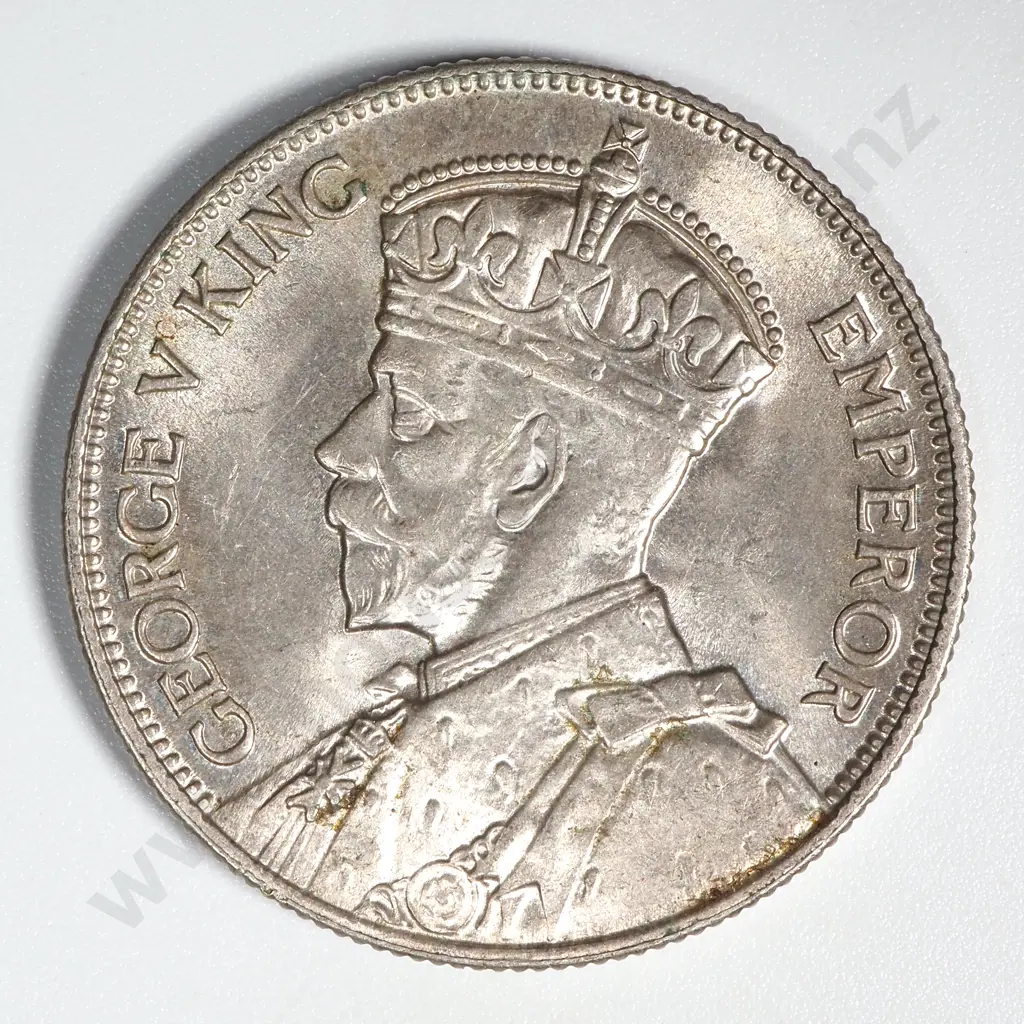 1934 New Zealand Florin UNC CV $750 Image 1++