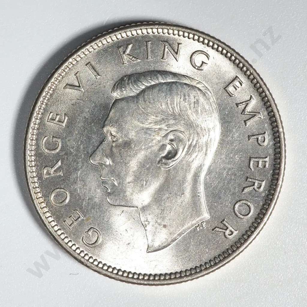 1946 New Zealand Florin UNC CV $400 Image 1++