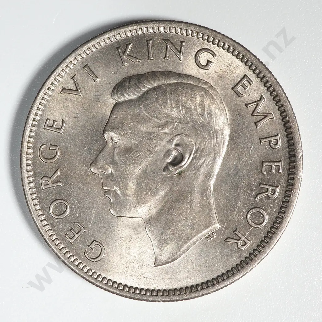 1947 New Zealand Florin UNC CV $600 Image 1++