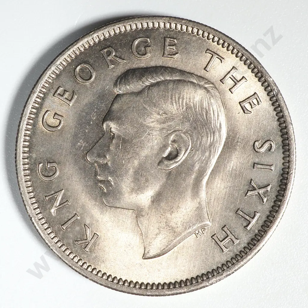 1950 New Zealand Florin UNC CV $150 Image 1++