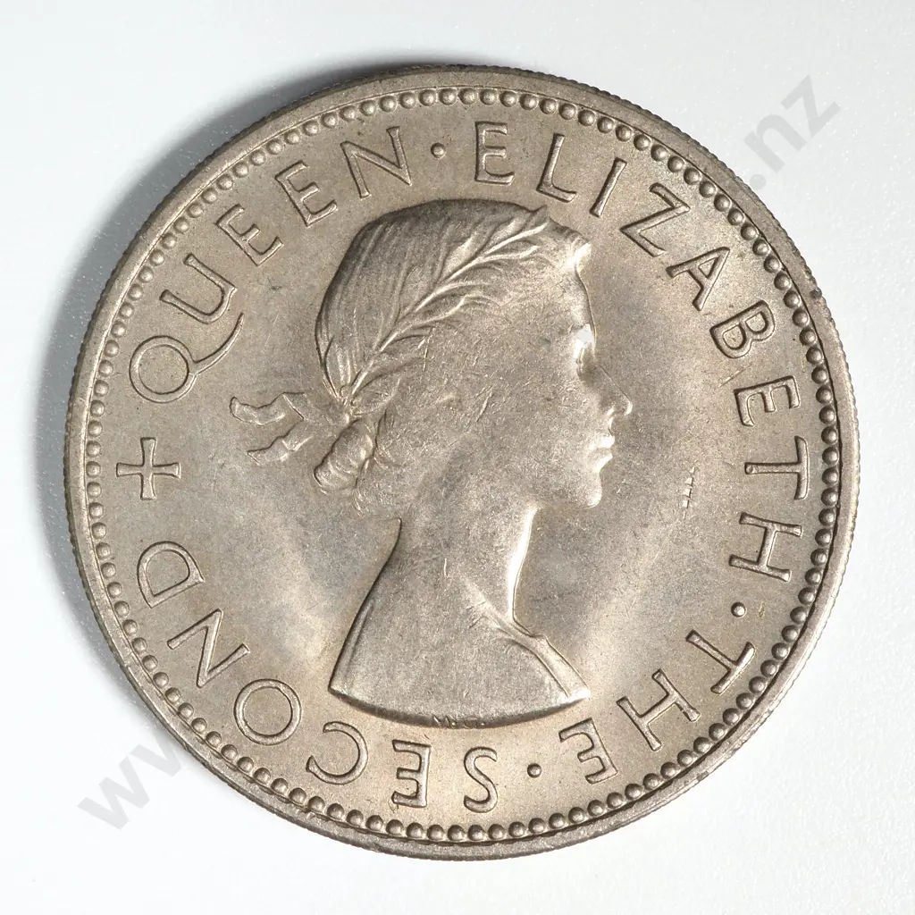 1953 New Zealand Florin UNC CV $90 Image 1++