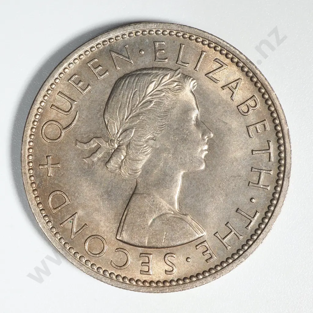 1962 New Zealand Florin UNC CV $65 Image 1++