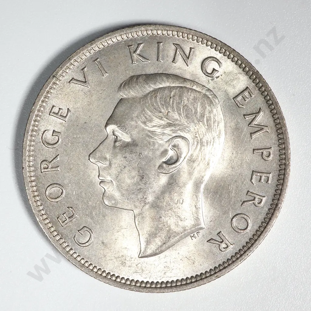 1941 New Zealand Half Crown  AUNC CV $200 Image 1++