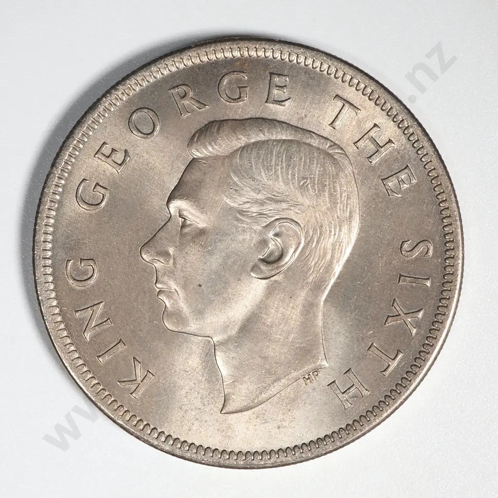1949 New Zealand Half Crown UNC CV $650 Image 1++
