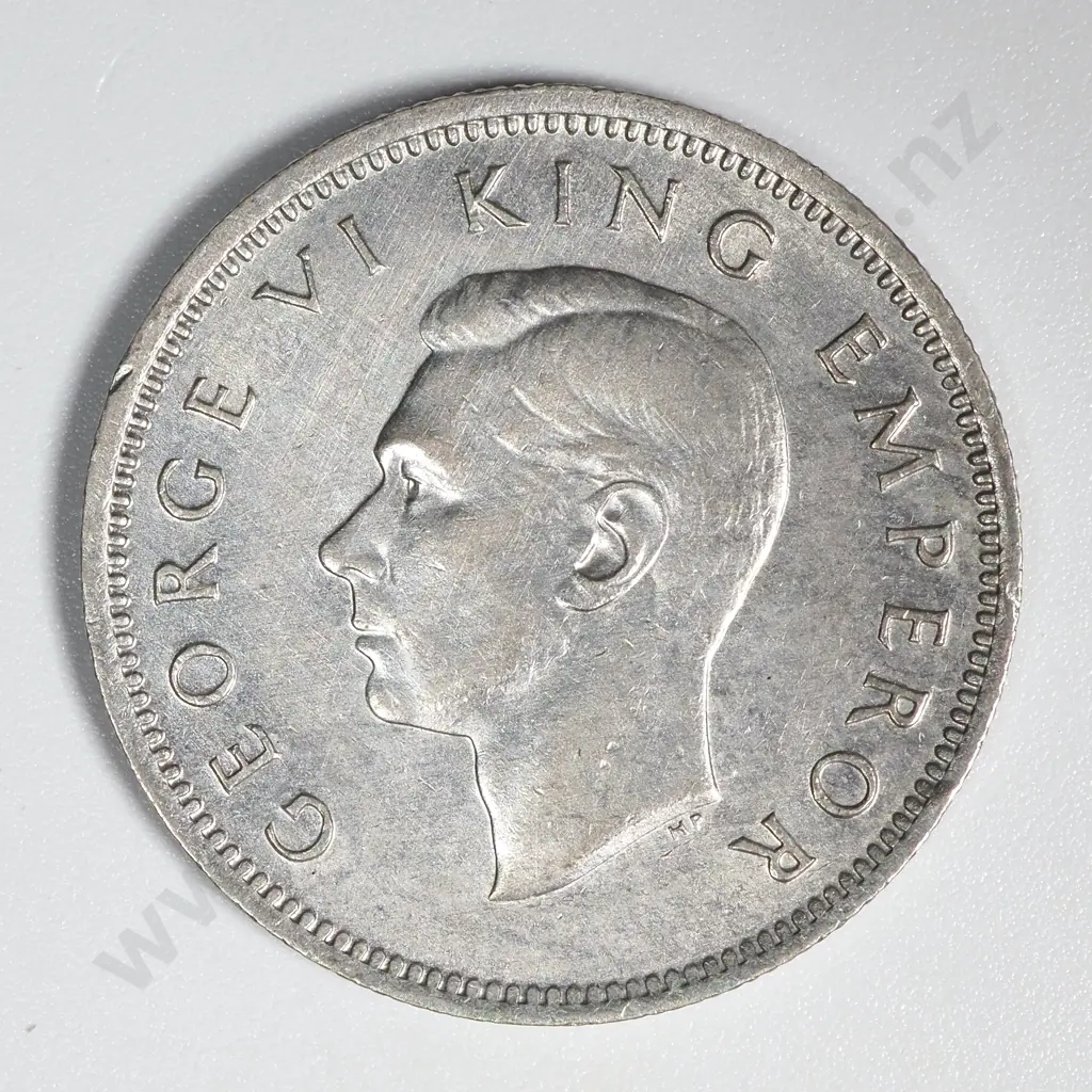 1942 New Zealand Broken Back Shilling Coin EF CV $750 Image 1++