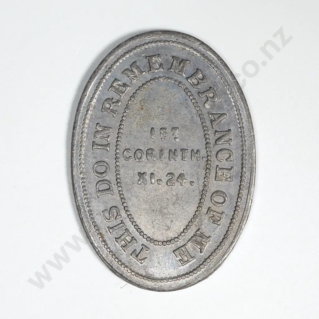 1871 North Dunedin Otago Presbyterian Church Communion Token Image 1++