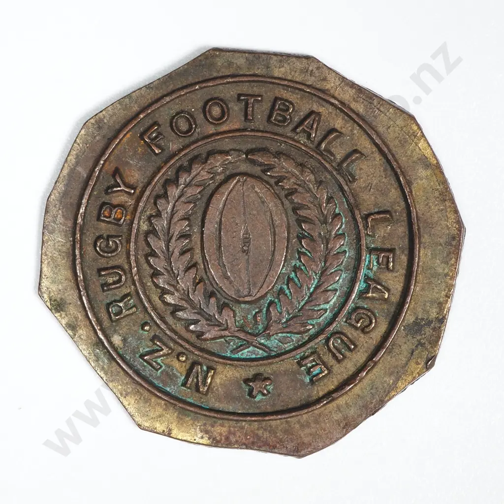1920's/30's Scarce New Zealand Rugby Football League Medal Trial Piece Image 1++