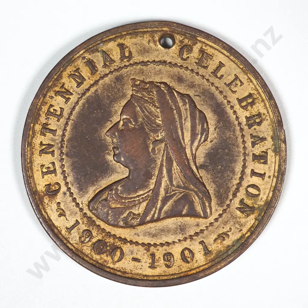 1900/01 Greymouth Westland Centennial Gilt Medal: Morel 1900-01/1 Image 1++