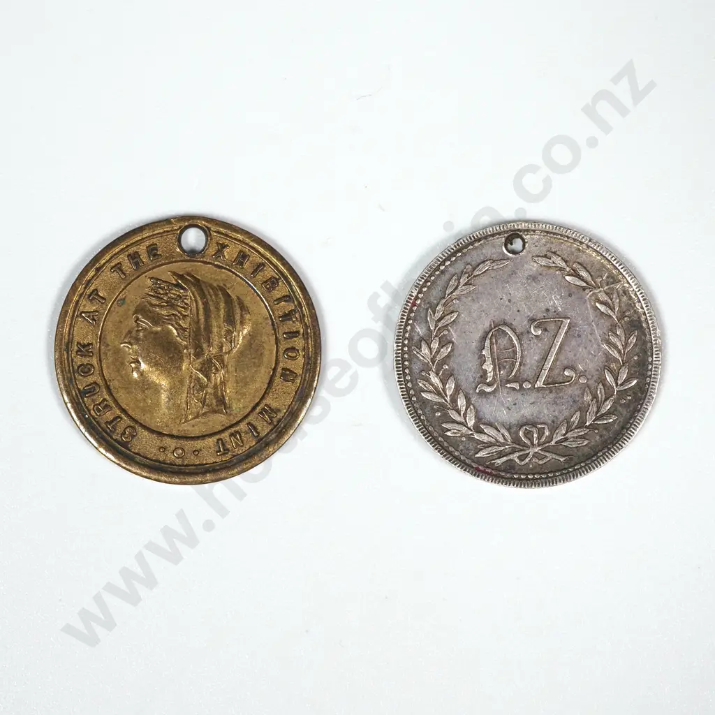 Two 1898 Otago Jubilee Exhibition Medals Image 1++