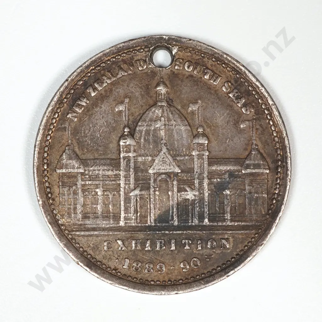 1889-90 South Seas Exhibition Silver Medal: Morel 1889-90/4 Image 1++