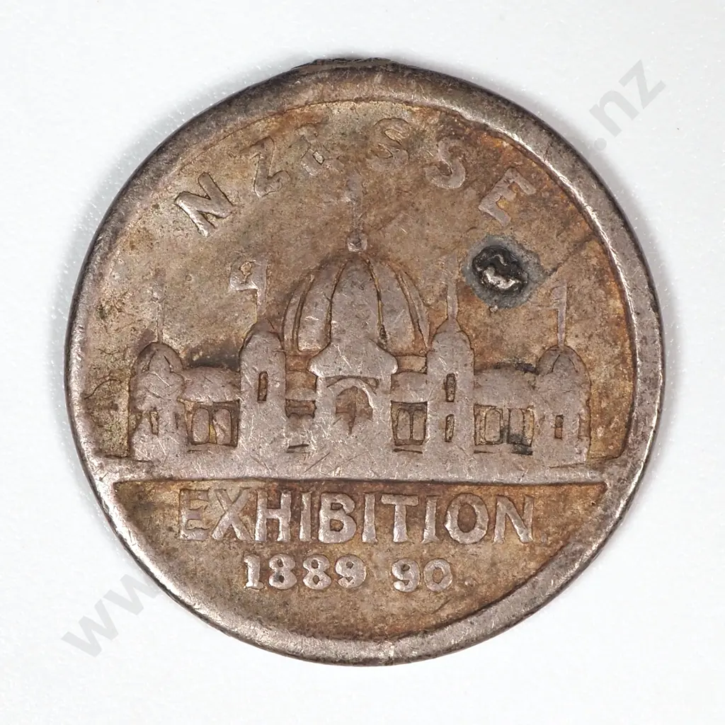 1889-90 South Seas Exhibition in Silver Medalet: Morel 1889-90/12 Image 1++