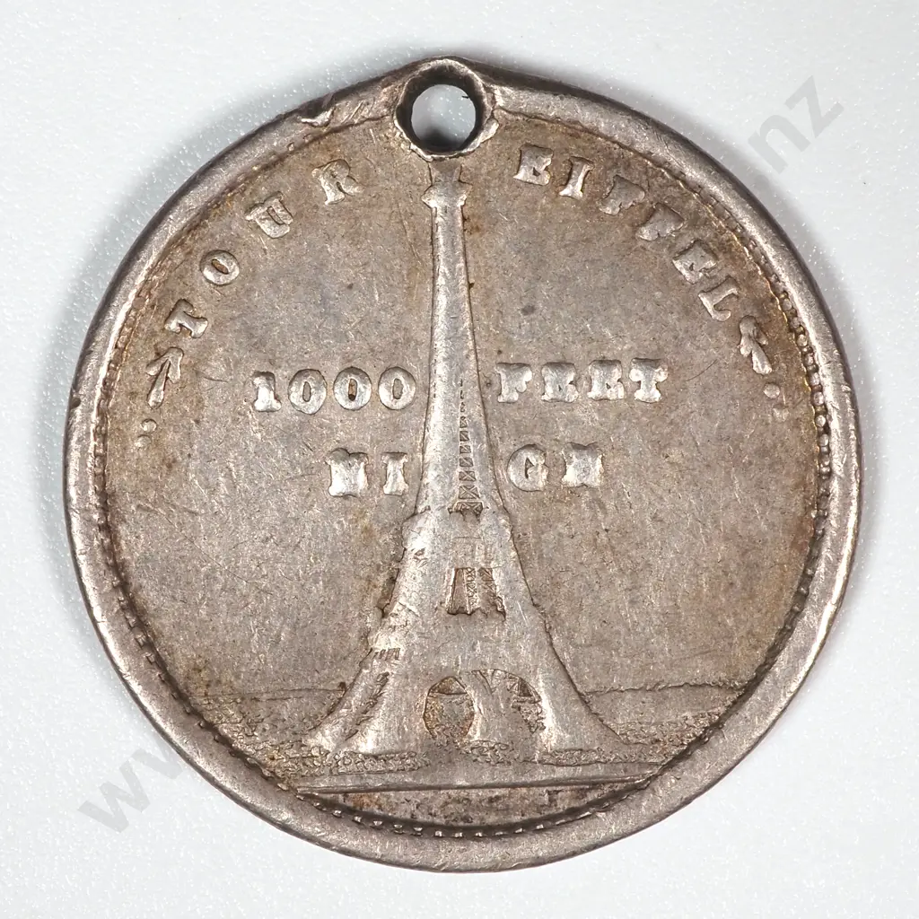 1889-90 South Seas Exhibition in Silver Medalet: Morel 1889-90/5 Image 1++