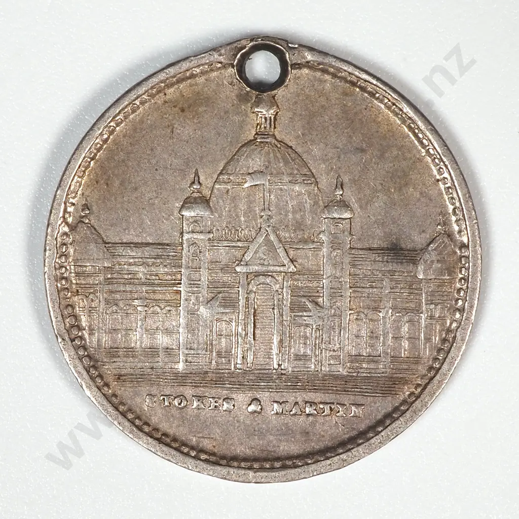 1889-90 South Seas Exhibition in Silver Medalet: Morel 1889-90/5 Image 1++
