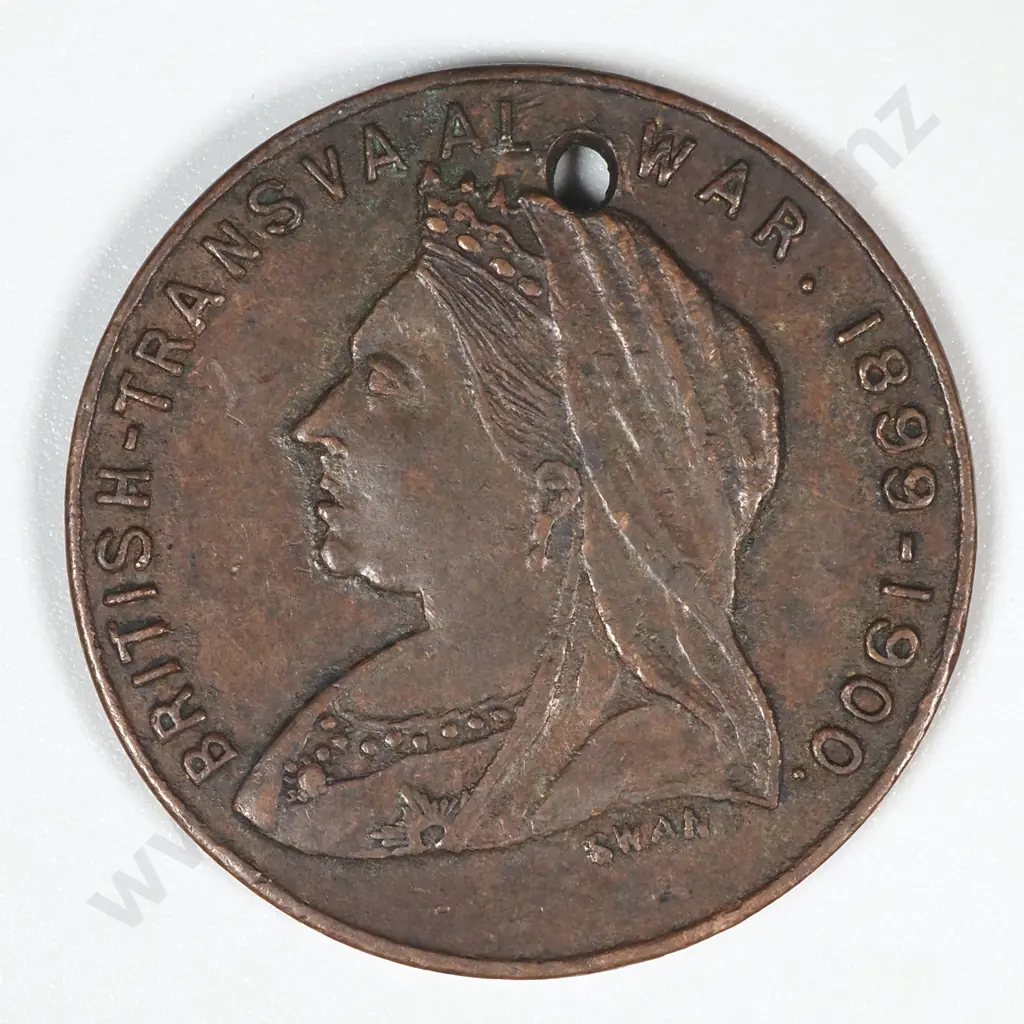 1899-1900 South African Transvaal War Copper Medal: Morel 1899-00/8 Image 1++