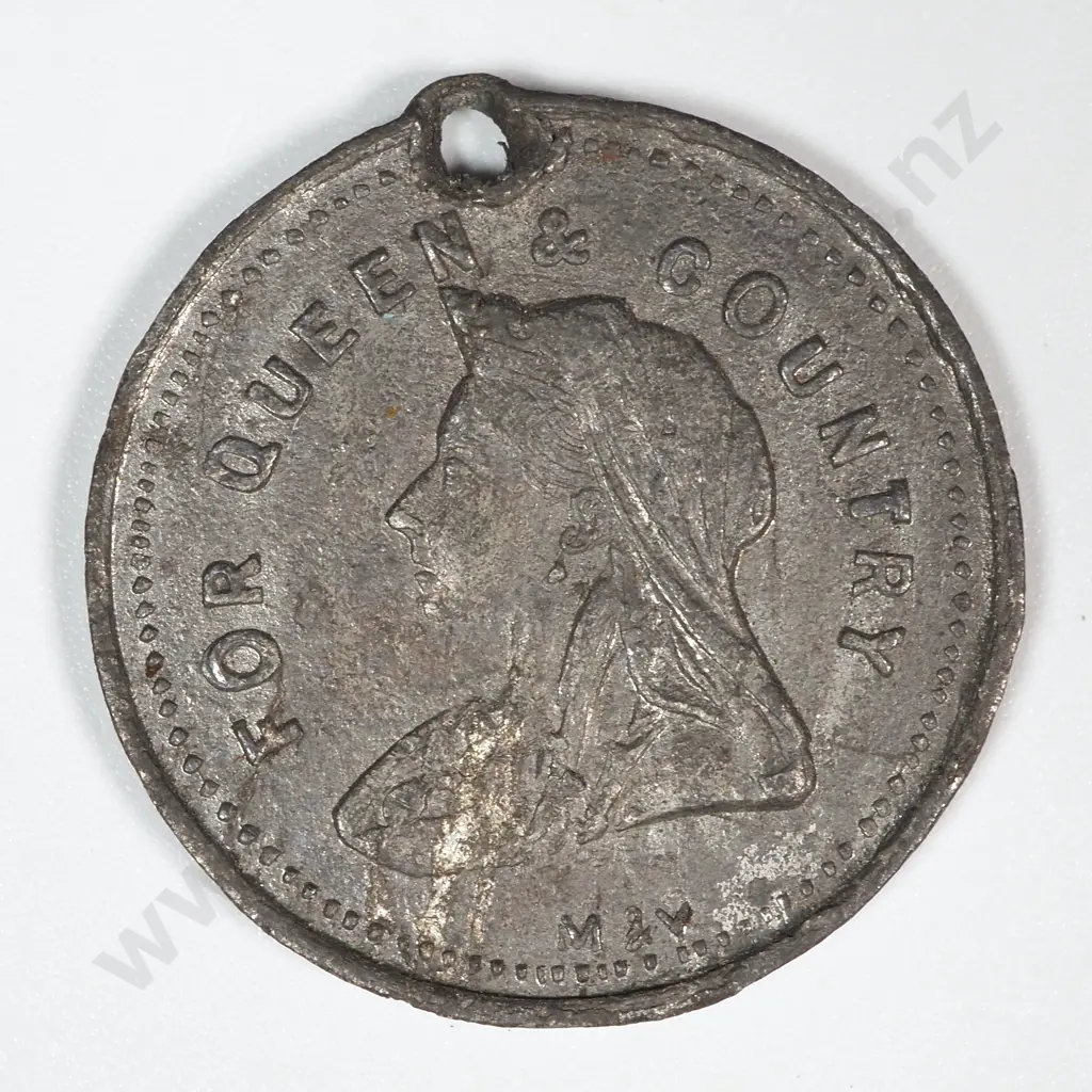 1900 South African Transvaal War White Metal Medal: Morel 1900/8 Image 1++
