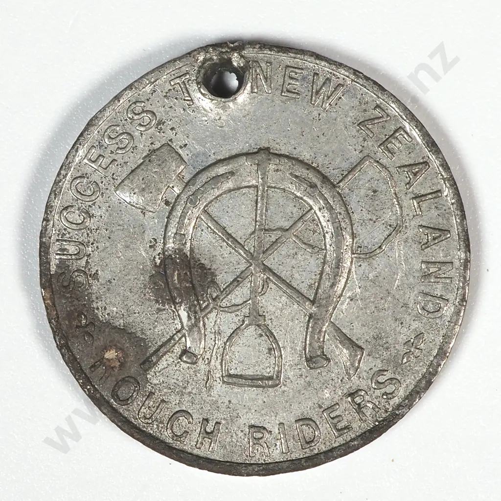 1899-1900 South African Transvaal War White MEtal Medal: Morel 1900-00/6 ( Note: Reverse Date is 89-100 not 99-100) Image 1++