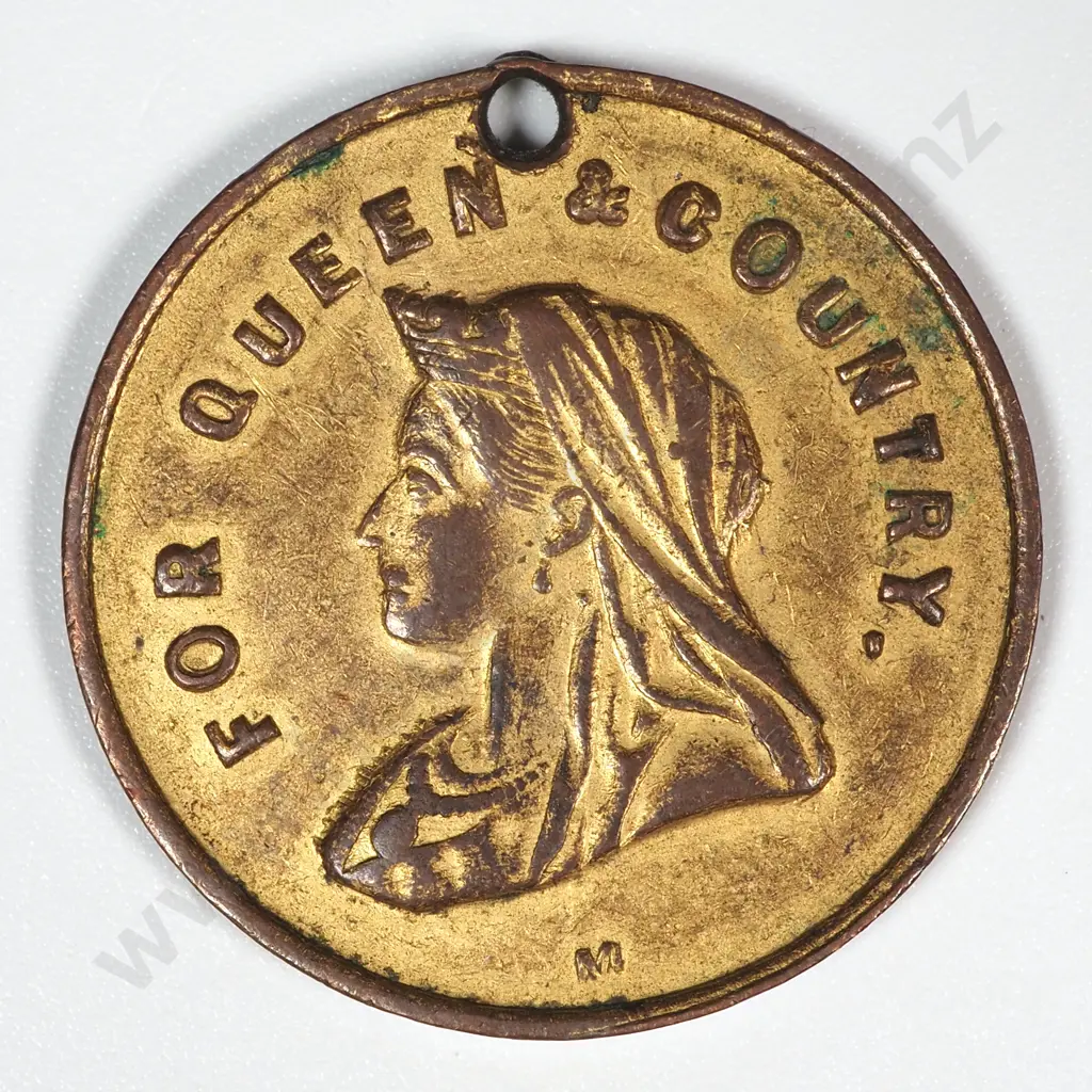 1900 South African Transvaal War Gilt Medal to Commemorate the Departure of the 4th Cont - Rough Riders: Morel 1900/11 Image 1++