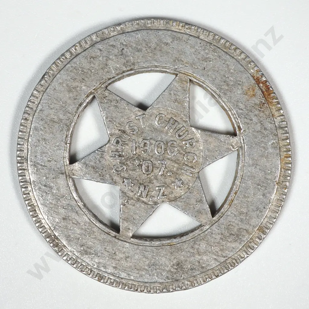 1906-7 International Exhibition Aluminium Medal - Williamstown Football Club 1906 Exhibition: 1906-07/5 Image 1++