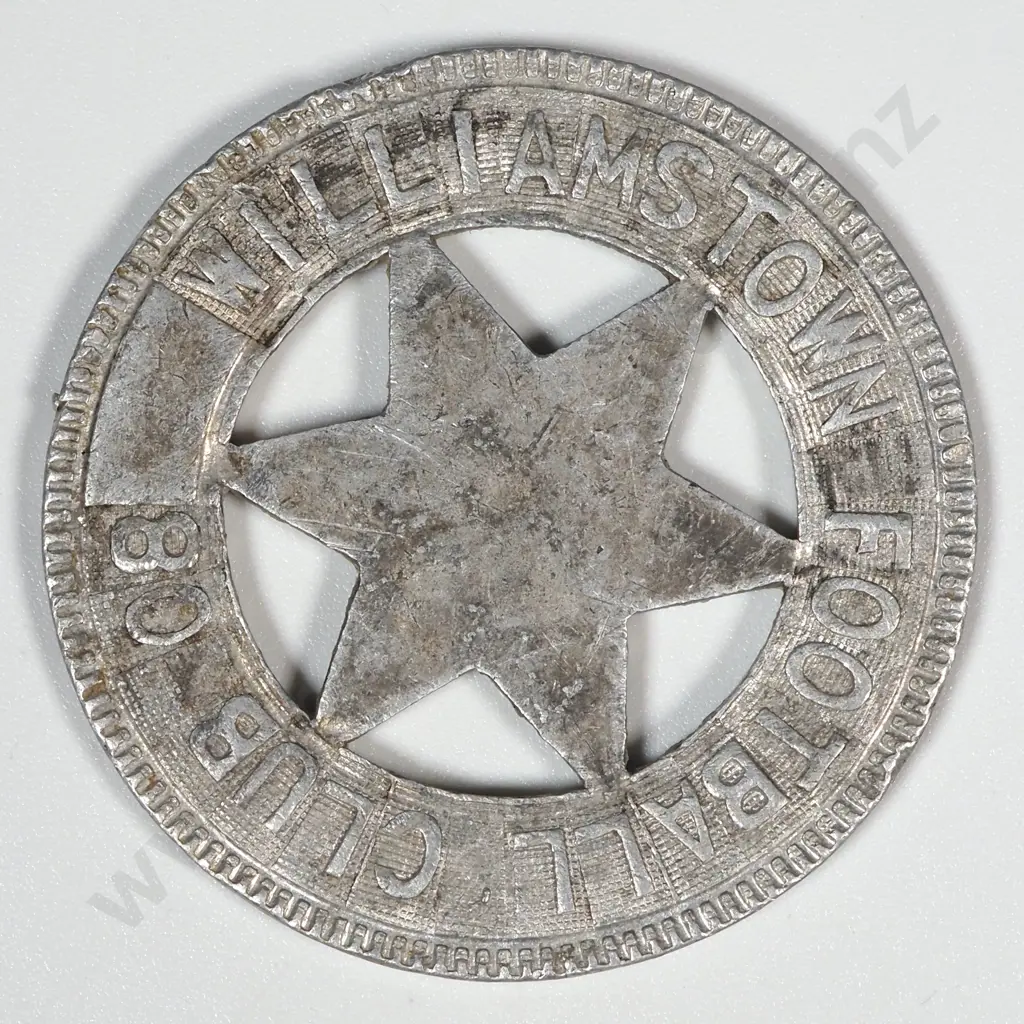1906-7 International Exhibition Aluminium Medal - Williamstown Football Club 1906 Exhibition: 1906-07/5 Image 1++
