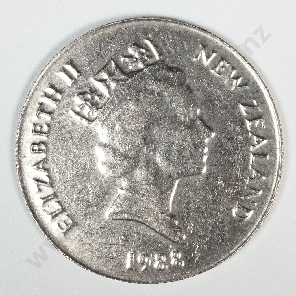 Error Coin: 1978 New Zealand Elizabeth II Ten Cent on Thin Planchet - Weighs 3.77 Grams Image 1++