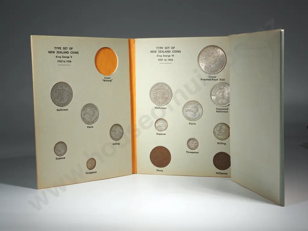 John Bertrand New Zealand Type Set Complete in Excellent Condition - 22 Coins Excludes the 1935 Waitangi Crown Image 1++