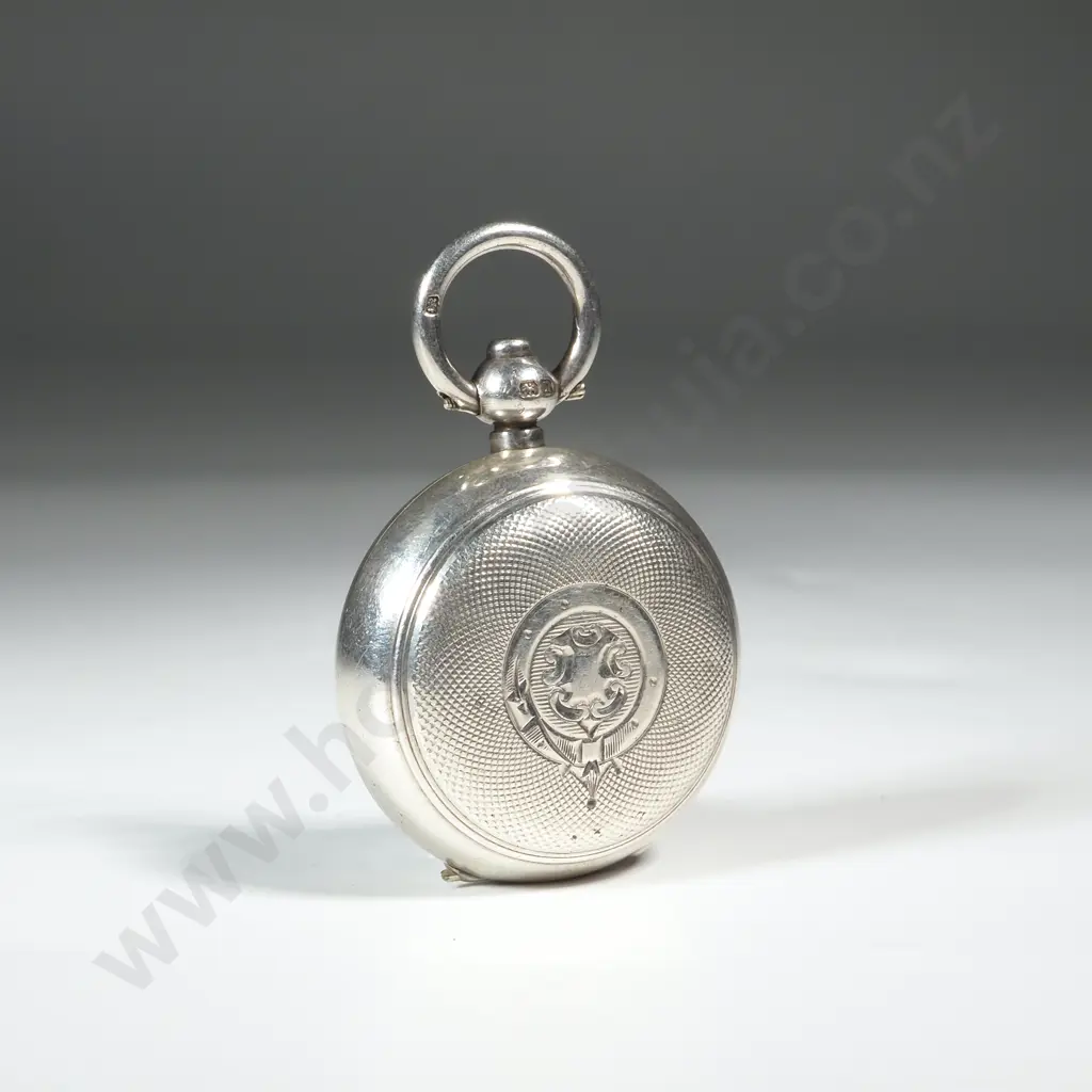Sterling Silver Sovereign Case with Engine Turned Decoration. Birm 1912 Image 1++