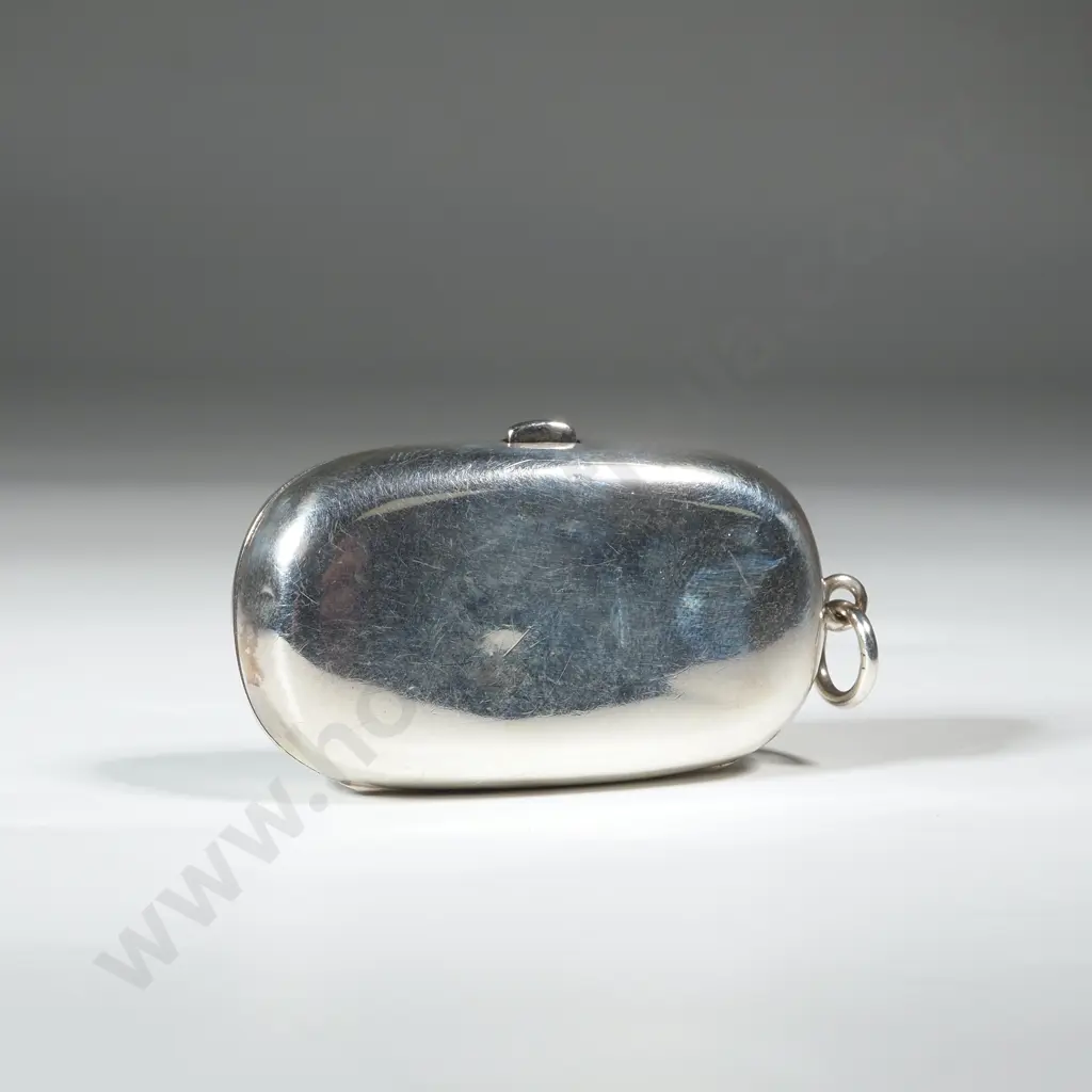 Sterling Silver Double Sovereign Case With Plain Body . Birm1919 Image 1++
