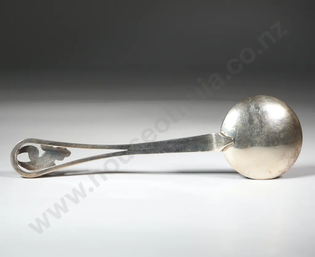 Georg Jensen Sterling Silver Caddy Spoon w Detailed Decoration Image 1++