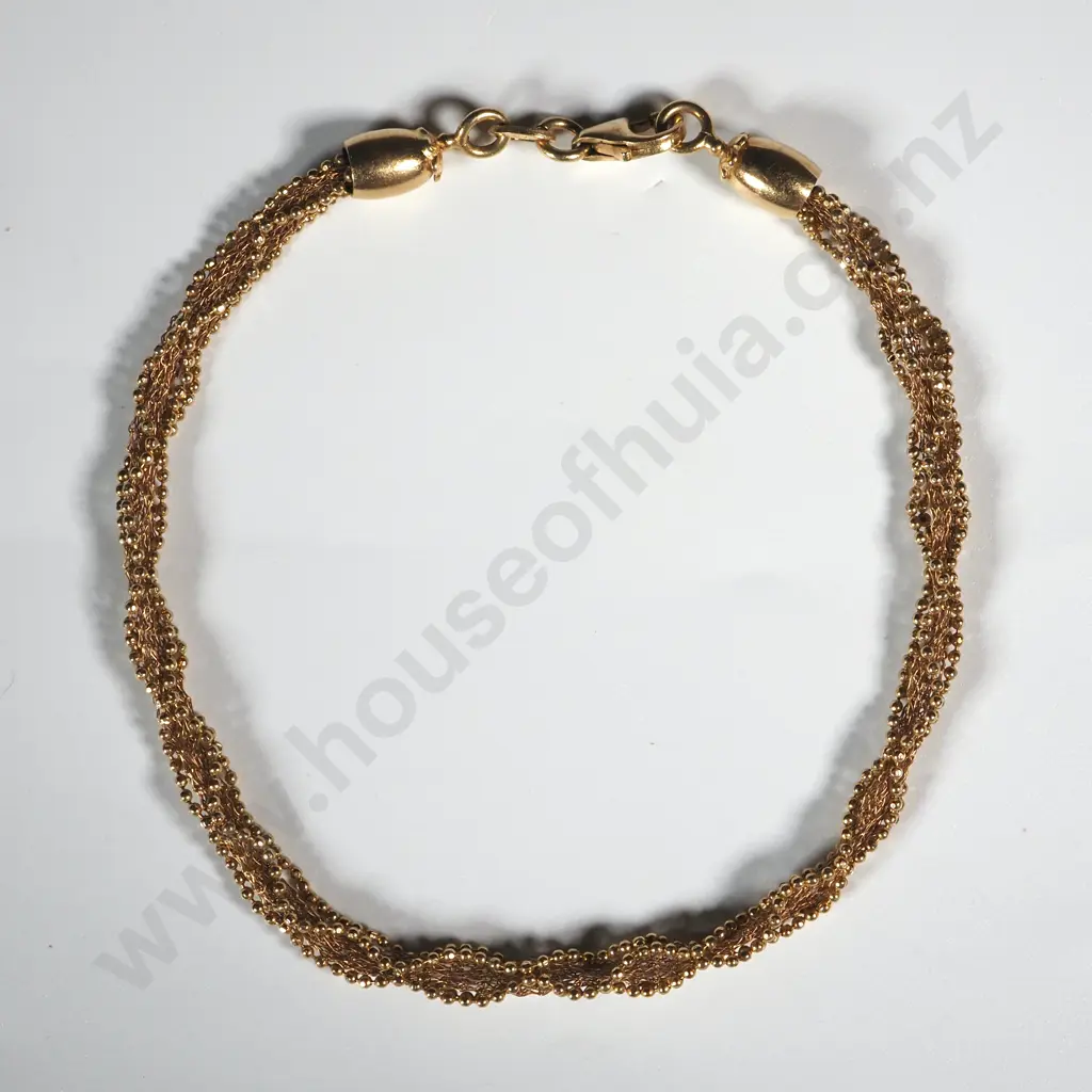 18ct Gold Fancy Bracelet Image 1++