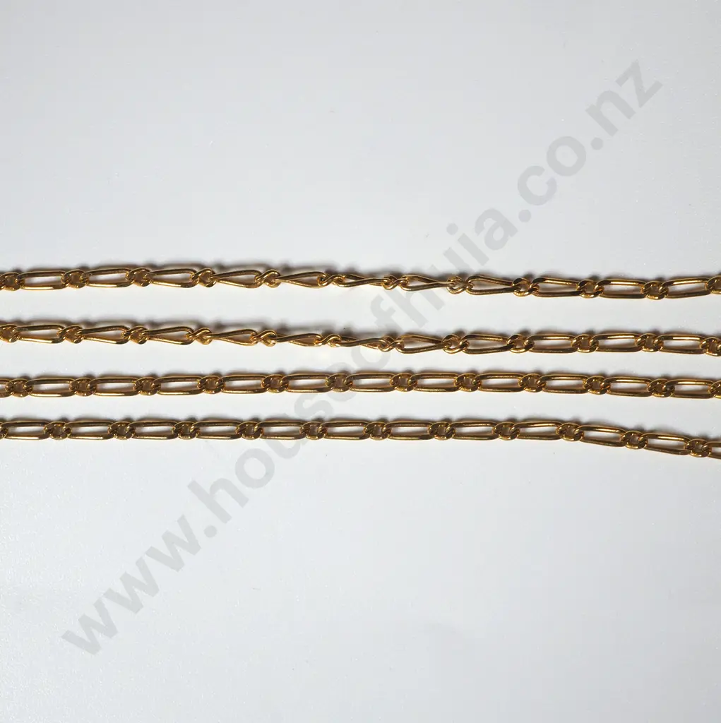 9ct Gold Figaro Link Necklace Image 1++