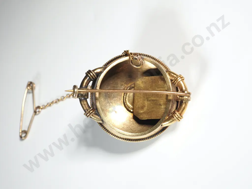 Antique 18ct Gold Diamond & Pearl Pendant / Brooch - Exceptional Image 1++