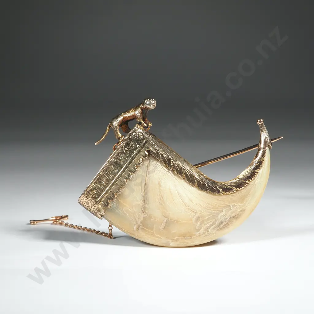 Antique 9ct Gold Tiger Claw Brooch Valued at $2,500.00 Image 1++