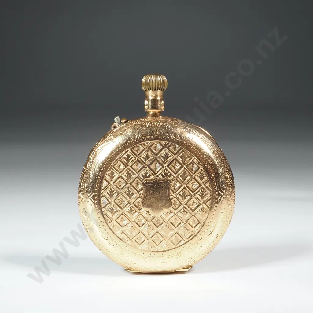 18ct Gold Pocket Watch Image 1++
