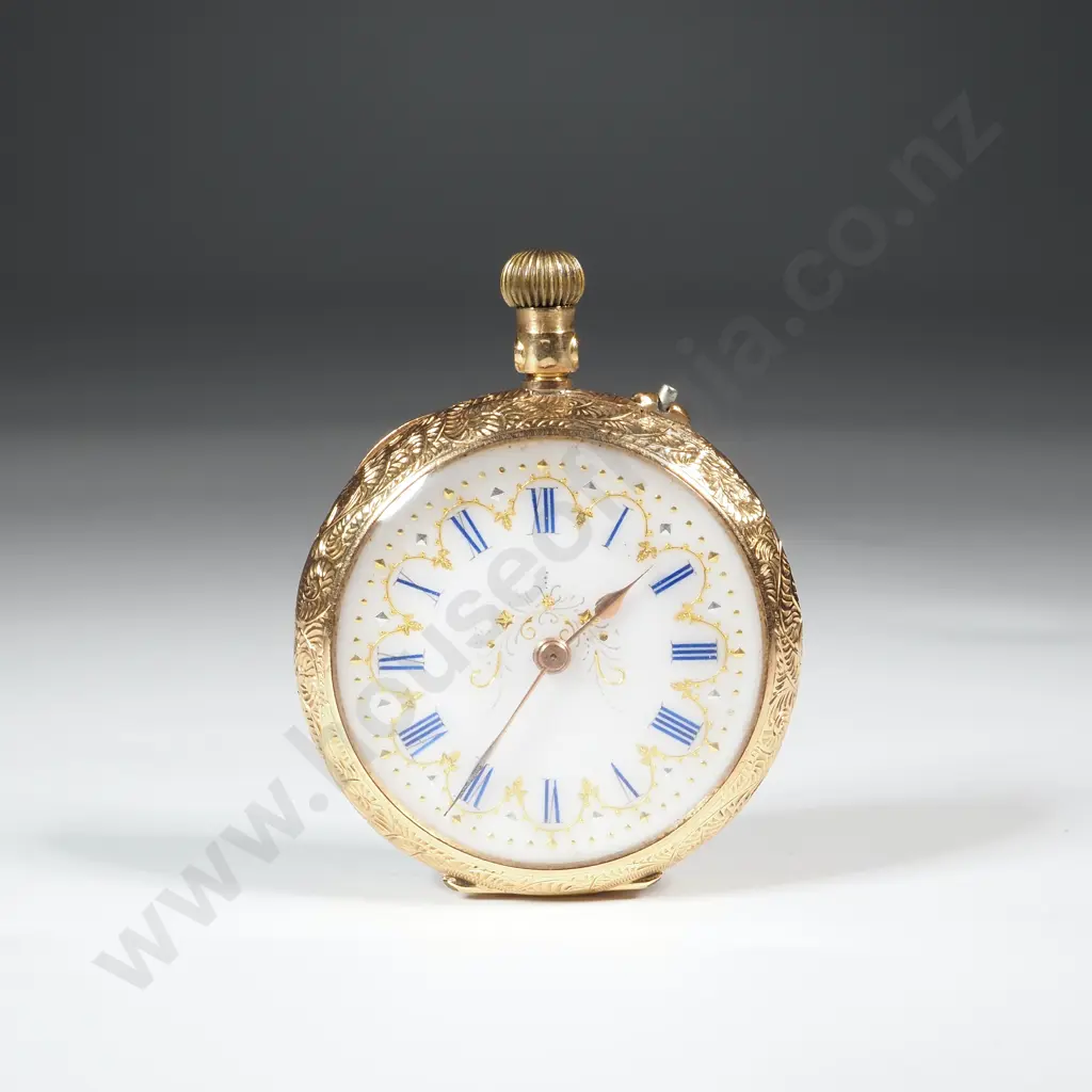 18ct Gold Pocket Watch Image 1++