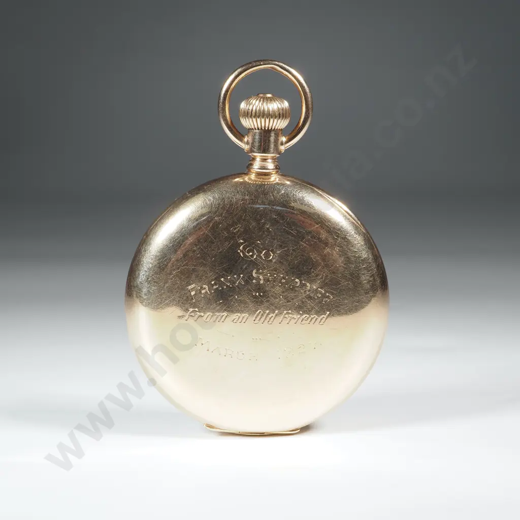 Elgin 9ct Gold Pocket Watch Image 1++